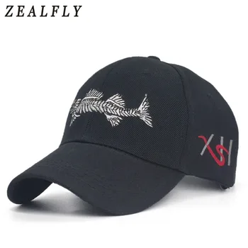 În Aer Liber Camuflaj Pește Șapcă De Baseball Tata Pălării Snapback Hat Pentru Femei Gorras Casual Casquette Broderie Pescuit Capac
