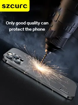Pentru iPhone 13 Pro Max Telefon caz,ultra subțire de lux sens.iPhone 12 11 X XR 7 8 anti-toamna mat de protectie telefon mobil, geanta 1