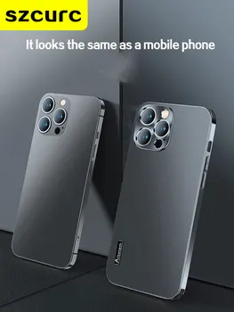 Pentru iPhone 13 Pro Max Telefon caz,ultra subțire de lux sens.iPhone 12 11 X XR 7 8 anti-toamna mat de protectie telefon mobil, geanta 4