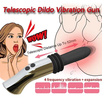 Masina de Sex Telescopic Dildo Vibrator Automat Sus Jos Masaj G-spot Impingandu Retractabil Pizde jucarii pentru Adulti Jucarii Sexuale pentru Femei