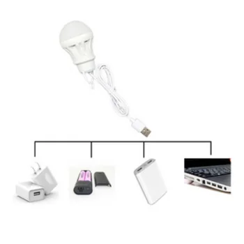 1/3/6pcs lampă cu LED-uri în aer liber portabil camping lampa Mini bec 5V USB putere lampă de carte de Lectură elev de învățare lampa de birou 1