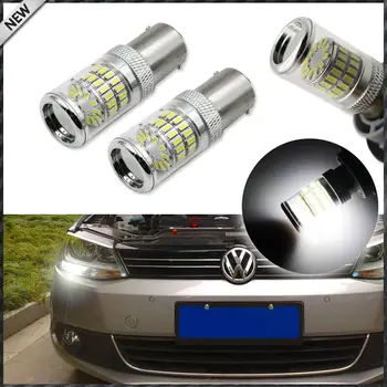 (2) CANbus fara Eroare ASCUNS Alb 1156 48-SMD Oglindă Reflector Becuri cu LED-uri pentru 2011-2017 Volkswagen Jetta MK6 Lumini de Zi