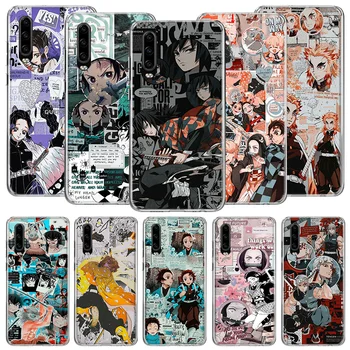 Kimetsu Nu Yaiba Demon Slayer Anime Cazul În Care Telefonul Pentru Huawei P50 P10 P20 P30 Lite P40 Pro Acoperi Mate 40 Pro 30 20 10 Lite Capa Shel