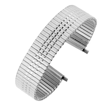 Premium Elastic Argintiu Curea de Ceas 22MM Oțel Inoxidabil Watchband Nici o Cataramă din Metal de Înlocuire Ceas Trupa Înlocui Brățară