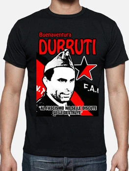 Camiseta Buenaventura Durruti. 100% Algodón, De Alta Calidad, De Gran Tamano, Casual