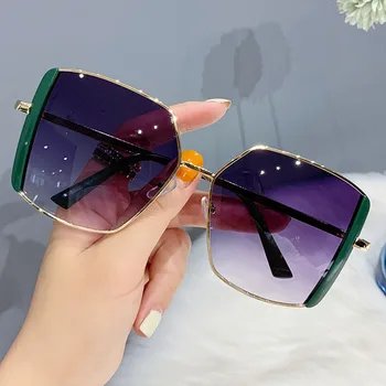 GUANGDU Epocă Supradimensionat ochelari de Soare Barbati Femei Clasic de Conducere Ochelari de Soare Doamnelor Pătrat la Modă Ochelari Cadru Mare Nuante UV400