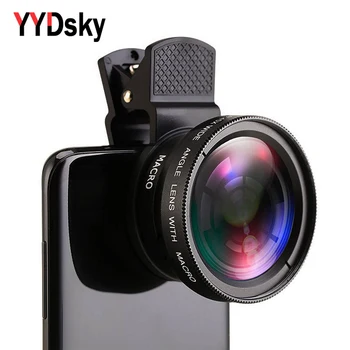 YYDsky Telefon cu Obiectiv de Kit 0.45 x Unghi foarte Larg & 12.5 x Super Macro Lens Camera HD Lentes Pentru iPhone13 12 7 6S Xiaomi Tot Telefonul
