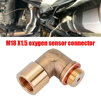 Multifuncțional Alamă Senzor De Evacuare De 90 De Grade Adaptor Conector Kit Lambda O2 Senzor De Oxigen Distanțier Extender