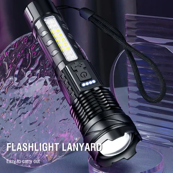 BORUiT A76 Zoom Lanterna LED-uri 7-Modul de Tip C Reincarcabila cu Zoom Lanterna Impermeabil Vanatoare Camping Felinar Portabil 4