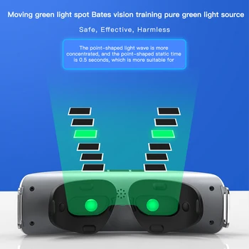 Optica 3D Vision de Recuperare Dispozitiv de Antrenament EMS Presopunctura Masaj Ochi de Copil Restabili Ochelari Miopie Lumina Verde de Protecție a Ochilor
