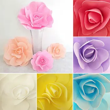 1 BUC Fleur Rose Floare Spuma PE Perete Decoruri Decor Flori Artificiale Flori Mari de Perete Decor