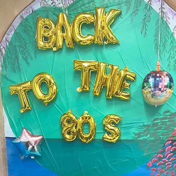 Înapoi la ' 90 Decoratiuni partid 90 Balon Banner petrecere Neon Intoarcere Rock and Roll Foto Recuzită 90 Petrecerea de Ziua lui Consumabile 2