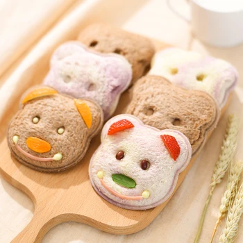Japonia a Importat Little Bear Forma de Sandwich Mucegai Pâine Biscuiți Relief Dispozitiv Tort Mucegai Filtru DIY Mucegai de Tăiere de Înaltă Calitate