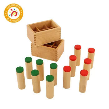 Montessori Cutie de Imagini Senzoriale Jucărie din Lemn Caseta de Sunet Exercițiu de Ascultare Devreme Materiale de Învățare Jucarii Educative pentru Copii 3
