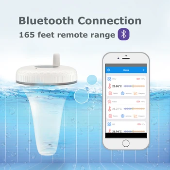 INKBIRD fără Fir Plutitor Piscină Termometru Swim SPA Iaz Cadă Impermeabil Bluetooth Digital Plutitor traductor de Temperatură 3