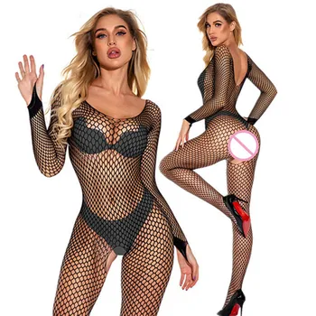 2022 Lenjerie Sexy Femeie Erotic Pijamale Lenjerie Erotica Sex Haine Babysuit Transparent Costum Negru Lenjerie Sexy