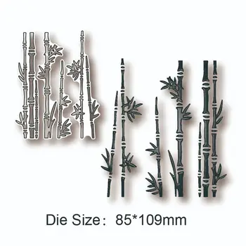 Primavara planta de bambus flori noi mor moare 2021 straturi de metal de timbru album album foto cdecoration diy card ambarcațiunile de pumni