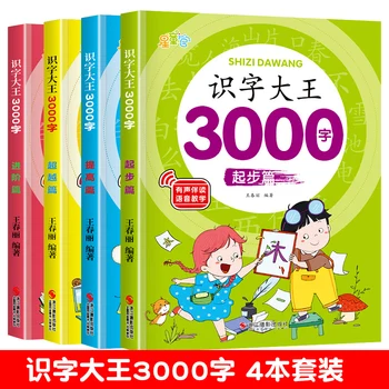 Învățare Preșcolară Carte 3000 De Bază Caractere Chinezești Zi Educație Alfabetizare Cărți Pentru Copii Lectură Wordtextbook Note Pinyin
