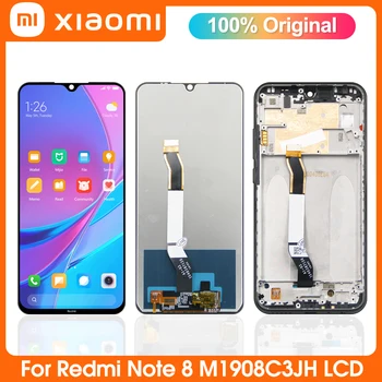 Original Ecran Pentru Xiaomi Redmi Nota 8 Ecran LCD cu Rama Touch Screen Digitizer Înlocuirea Ansamblului Pentru Note8 M1908C3JH