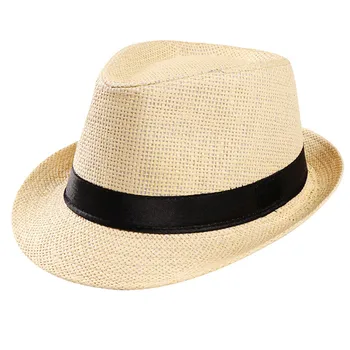 Unisex, Femei, Barbati Palarie de Soare Moda Trendy Plaja Paie Pălărie cowgirl băiat Largă palarie de soare de Soare Capac O Mărime Dropshipping