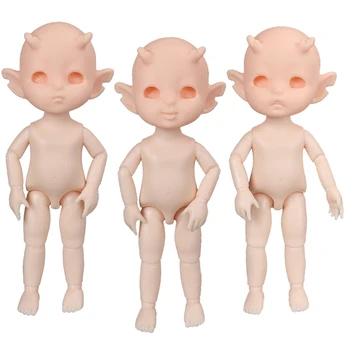 16cm BJD Elfi cu Coarne Papusa 13 Articulații mobile Păpuși de Moda Copilul corpului nud Withoutmakeup papusa Diy Accesorii Jucării pentru Fata cadou