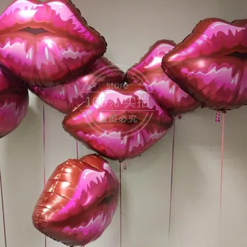 1/3pcs 75*75 cm Buze Baloane Folie Love Globos Roz Buzele Rosii, Baloane Pentru Ziua Îndrăgostiților Ziua Balon cu Heliu Nunta, Decor