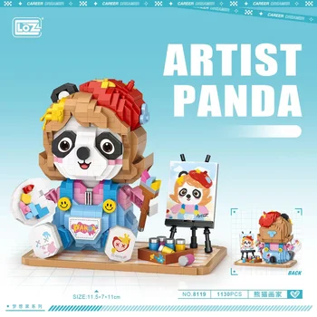 LOZ MINI Blocuri Copii, Jucării DIY Cărămizi Fete Băieți Cadou Puzzle Panda 8118 8119 8120 8121 2