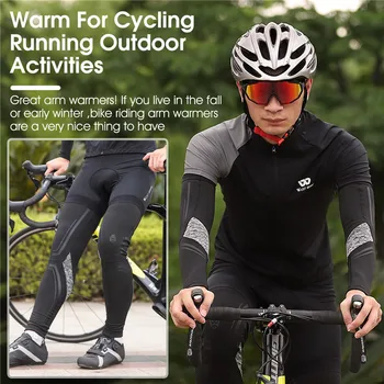 VEST BIKING Vânt Cald Ciclism Încălzit de Picior Bărbați Femei Biciclete MTB Biciclete Sportive Difuzate de Baschet, de Fotbal, Jambiere de Compresie 3