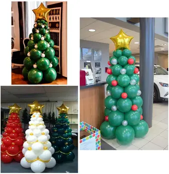 Crăciun Verde Balon Pădure Serie Pom De Crăciun Costum De Modelare Decor De Crăciun