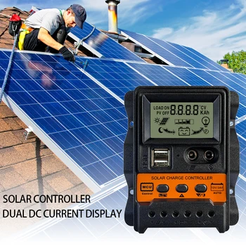 LCD Controler de Încărcare Solar 12V 24V panouri Solare Regulator de Afișare a Bateriei curentul de Descărcare cu Putere-off de Memorie