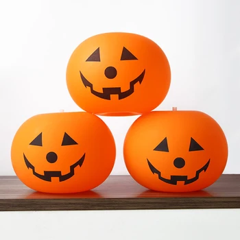 5 buc Led-uri de Lumină în aer Baloane Latex Dovleac Baloane Petrecere de Halloween Decoratiuni pentru Exterior Interior Acasă Dovleac de Halloween Decor 1