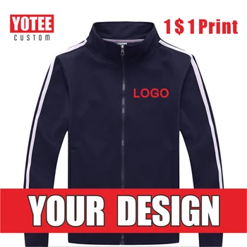 YOTEE toamna și iarna casual, guler stand de înaltă calitate jacheta grup LOGO-ul personalizat de bumbac bărbați și femei de personalitate personalizare
