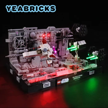 YEABRICKS Lumină LED-uri Kit pentru 75329 Șanț Rula Diorama Blocuri Set (NU se Includ în Model) Cărămizi Jucarii pentru Copii