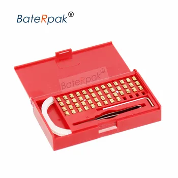 BateRpak 18PT-R 3.5x5.5x6.8MM Alamă codificare litere kit forHUALIAN FRMQ-900III/FRM-980/FRBM-810 solid-ink continuă bandă de etanșare