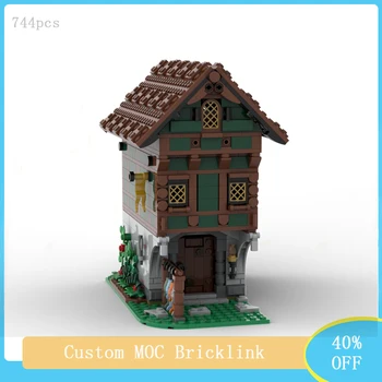 Noi 774Pcs Creative Modular de Construcție Oraș Serie Medievale Casa Pescarului MOC Modular Building Block Model de Cadou de Vacanță