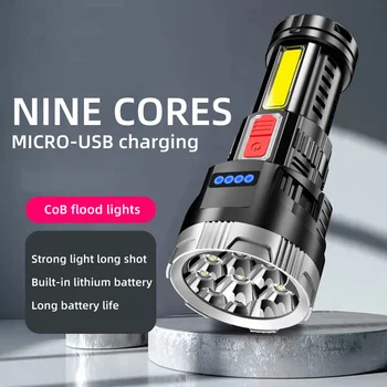 Lanterna LED rezistent la apa Lanterna Puternica Lanterna Super-Luminos USB Reîncărcabilă 18650 Lumină în aer liber