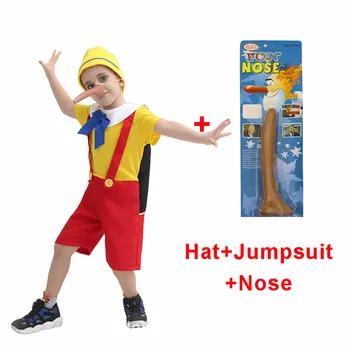 Băieți Fete Haioase Cu Pinocchio Cosplay Costum Petrecere Haine Copii Personaj De Desene Animate Rolecosplay Costum Cu Nasul