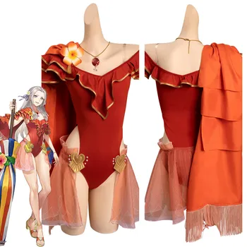Foc pentru că Emblema Eroi Edelgard·Von·Fresberg Cosplay Costum Salopeta Mantie de costume de Baie Costume de Halloween Costum de Carnaval 0