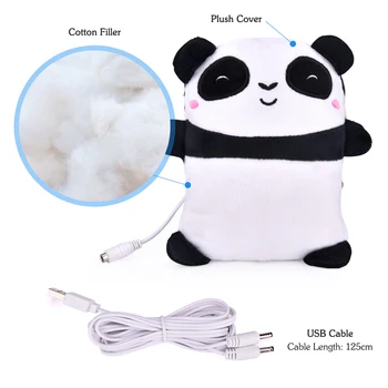USB Încălzit Mănuși de Încălzire Electrice de Încălzit de Mână Degete Panda Drăguț Forma Mână mai Calde Office Acasă Mănuși de Lucru de Iarnă, Cadouri 3