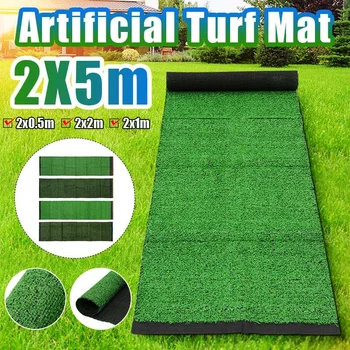 2x0.5m Armata Verde/Verde Smarald Dens Gazon Artificial, Iarba Mat Fals Sintetice Peisaj de Golf, Gazon, Gradina, Curte