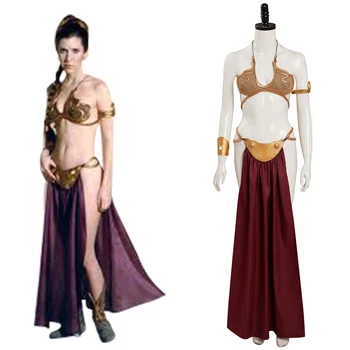 Întoarcerea lui Jedi Printesa Leia Cosplay Costum Rochie Sexy Costume de Halloween Costum de Carnaval