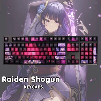 Raiden Shogun Taste 108keys Genshin Impact Taste Tastatură Decorare Accesorii Cosplay Anime Taste