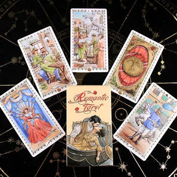 Romantic Cărți de Tarot prin Lo Scarabeo Ezoterice ghicit Loscarabeo cinci limbi 78 punte carte oracle carte de joc