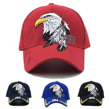 Fierbinte Bărbați Ferma Animalelor Fixați Înapoi Trucker Hat Snapback Os Patriotic American Eagle Și Steagul American de Baseball Capac statele UNITE ale americii Broderie