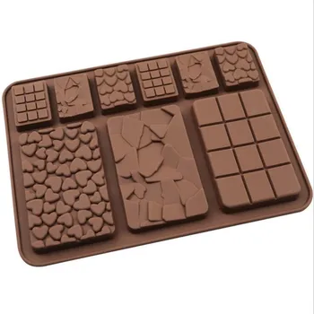 9 Găuri Silicon Mucegai Ciocolata Napolitane Instrumente de Copt Non-Stick de Dragoste Inima Tort Mucegai Jeleu Bomboane 3D DIY Matrite Accesorii de Bucatarie 4