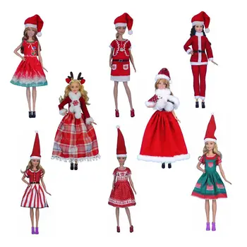 Kawaii Moda in Miniatura 19 Articole/Lot Papusa Accesorii Copii, Jucării Haine Rochie de Lucruri Pentru Barbie DIY Fete Cadouri de Craciun
