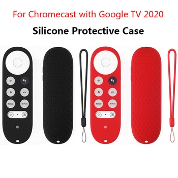 Capac de protectie de Silicon de Caz Pentru Cu Google TV Vocea de la Distanță Protector Cu Curea Accesorii