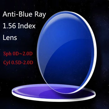 Kirka Anti-Blue Ray Obiectiv 1.56 Indicele de Miopie baza de Prescriptie medicala Calculator, Lentile Optice Pentru Protectia Ochilor Ochelari de Lectură CYL0.5-2.0 D