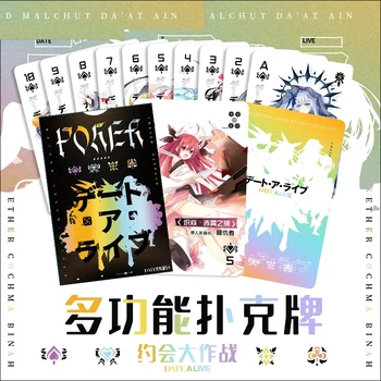 DATA LIVE Tokisaki Kurumi Kotori Itsuka Anime Poker Carte de Joc Vacanță de Familie Petrecere de Carti de Joc Cosplay Punte Carte de Bord