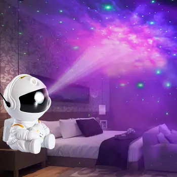 NOI Astronaut Galaxy Înstelat, Lumina de Noapte Proiector Cer Stele Lampa de Noapte pentru Dormitor Acasă Decorative Copii Ziua de nastere Cadou de Crăciun